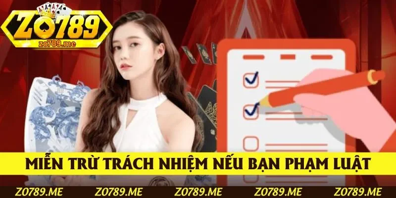 Cổng game miễn trừ trách nhiệm nếu bạn phạm luật
